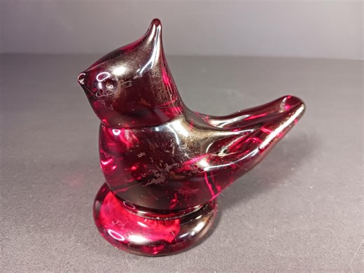 Vintage Red Cardinal Glass Bird Figurine – Elegant Home Decor - Etsy