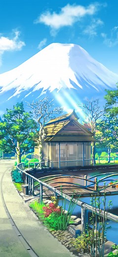 Anime Countryside Wallpaper | Beautiful Japanese Scenery