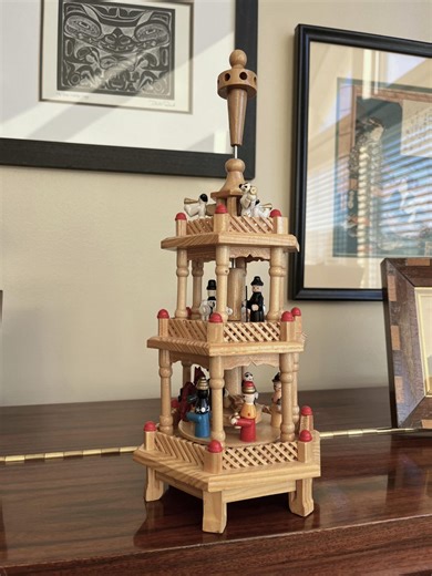 German Christmas Pyramid, Vintage 1980, 3 Tier, 13" Tall, Made in Germany - Etsy Canada