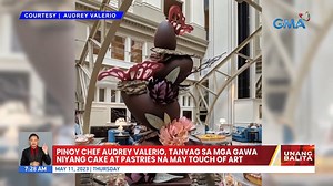 Nakakatakam pero tila nakakapanghinayang kainin ang gawang cake at pastries ng isang Pinay Chef sa Amerika. Ang kanya kasing mga bine-bake, may touch of art. Mag-subscribe sa GMA News Youtube (youtube.com/gmanews) para sa pinakamalalaking balita. | GMA News