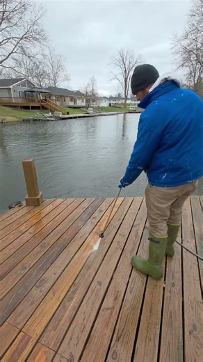 Powerwash Prep Before Staining