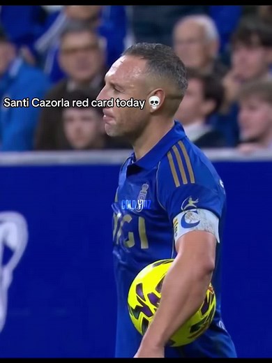 Santi Cazorla Red Card Highlights in Football Match