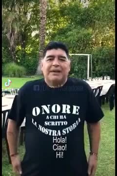 Mensaje de Año Nuevo de Diego Maradona