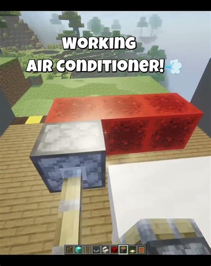 Working Air-Conditioner Build Tutorial! 💨 (TRILLIUM HARDTEKK) #shorts #minecraft