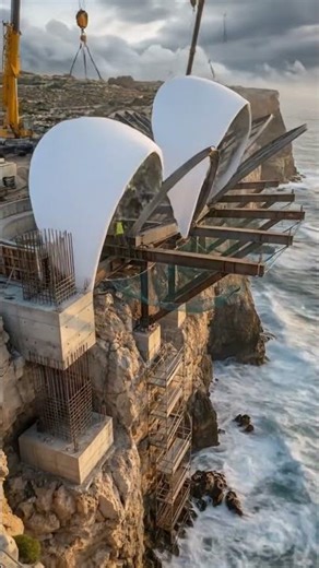 This Impossible Cliffside Mega Mansion Was Built From Scratch (Blueprint to Reality)