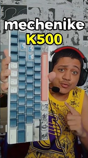 O MELHOR TECLADO GAMER 60%🤯❤️‍🔥 - MACHENIKE K500 #games #game #setup #review #fyp