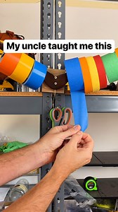 96K views · 468 reactions | Genius garage tip Jeff shows us how to use a clothes hanger to create the storage for tape and supplies in a workshop,, garage or wherever you need these items handy. This original video was produced by Network Media LLC, and Liz & Jeff. #workshop #garage #tape #hanger | Creative Crafting | Facebook
