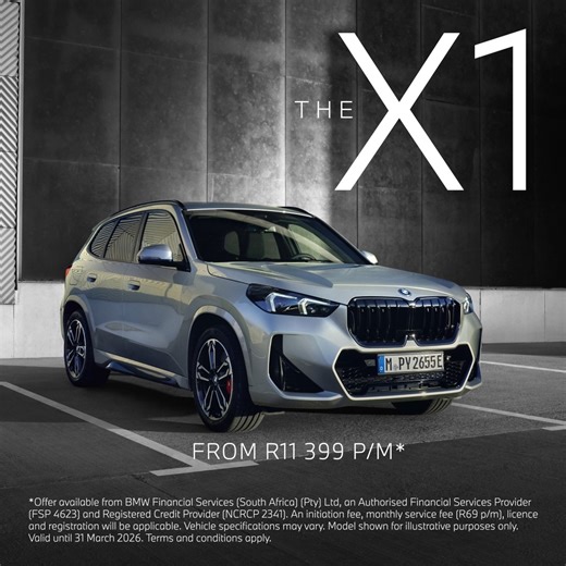 Turn everyday into something worth exploring in the BMW X1 sDrive18i from R11 399 p/m at prime -1% with BMW Select from BMW Financial Services. Ts&Cs apply. Email bmwcapetowncity@smg.co.za to learn more. | BMW Cape Town City