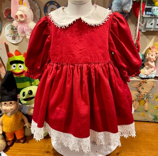 9/12 Months Vintage 80s Frilly Dress - Etsy
