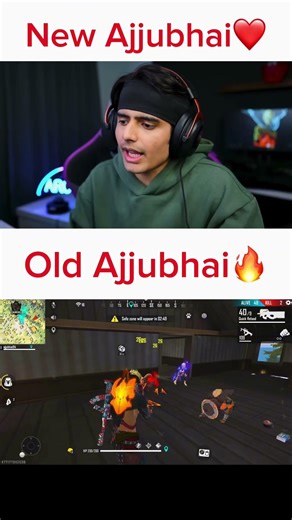 New Ajjubhai Vs Old Ajjubhai🔥🥺#freefire