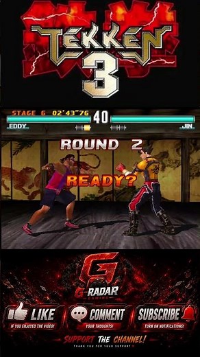 Eddy vs Jin 1-1 Who Wins Final?🔥 Final Round Left | Tekken 3 #shorts
