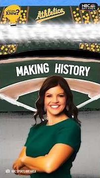 Jenny Cavnar makes history as first woman primary MLB play-by-play announcer ⚾ #oaklandathletics