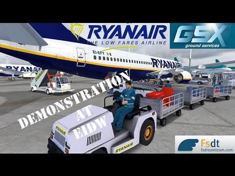 ✈ GSX Ground Services X Demonstration at Dublin Airport ( HD ) ✈