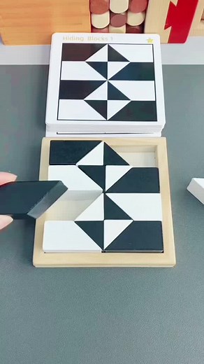 Black and White Building Blocks Puzzle Challenge