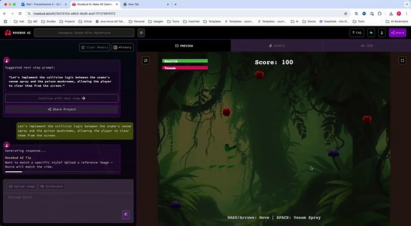 Rosebud AI: Create Games with Just Text – No Coding Needed!