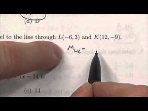 Math 10C Linear Relations Review MC#10
