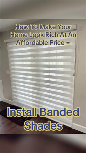 🌙 Banded Indoor Modern Shades – Style & Privacy in One