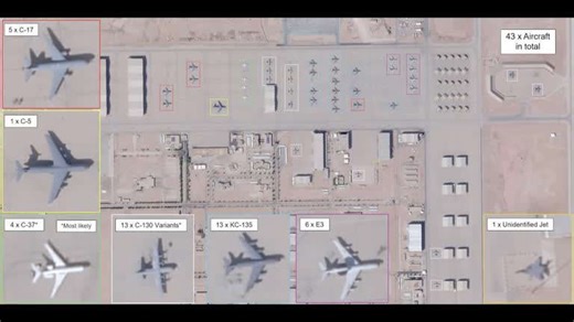 Refile: Animation, satellite images of Saudi airbase where Iran strike wounded 12 US troops
