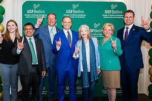 Historic $40M gift establishes Bellini College of Artificial Intelligence, Cybersecurity and Computing at USF, solidifying Tampa Bay as “Cyber Bay”