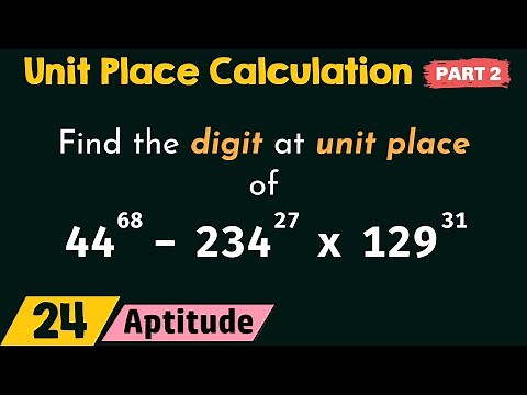 Unit Place Calculation (Part 2)