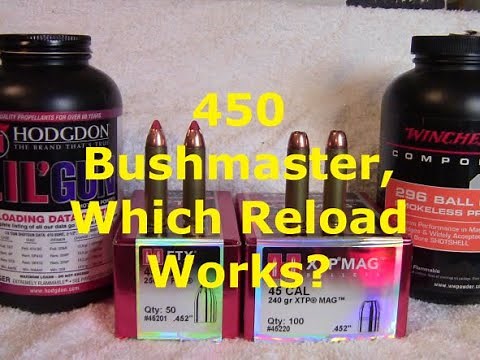 Reloading 450 Bushmaster Deer Hunting Loads