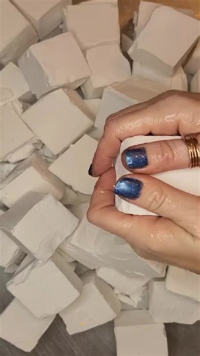 Unique Unpolished Chalk Cubes for Creative Projects