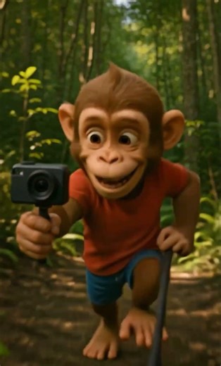 monkey fart #funny #cute #cartoon