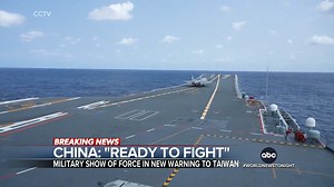 708K views · 9.7K reactions | After three days of military exercises, China said it's “ready to fight," warning Taiwan against moving towards independence. The show of force comes on the heels of House Speaker McCarthy's meeting with the president of Taiwan. Britt Clennett reports from Taipei. https://trib.al/O3fn6ss | ABC World News Tonight with David Muir | Facebook