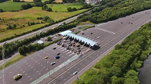 M6 Motorway Toll With Vehicles Paying to use the M6 Bypass
