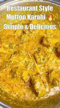 Authentic Pakistani Mutton Karahi | 🔥 Simple & Delicious #MuttonKarahi#PakistaniFood