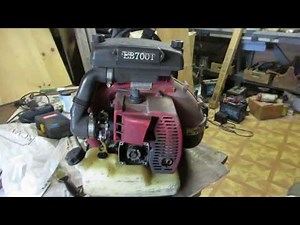 REDMAX EB 7001 BACKPACK BLOWER RECOIL STARTER ROPE- REPLACE- PT.1