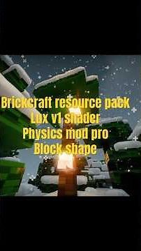 This Minecraft Physics Mod Pro and BrickCraft Resource Pack are amazing