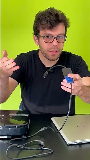 How to connect an old DATA SHOW to a new notebook that does not have VGA