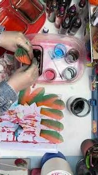 How I dye crepe paper flower petals using two alcohol ink colors. #shorts #paperflowers #diy