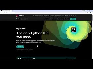 2026 - Install PyCharm - Unified (with print("Hello, World!")
