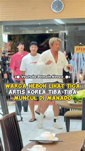 Warga Heboh Lihat Tiga Artis Korea Tiba-Tiba Muncul Di Manado
