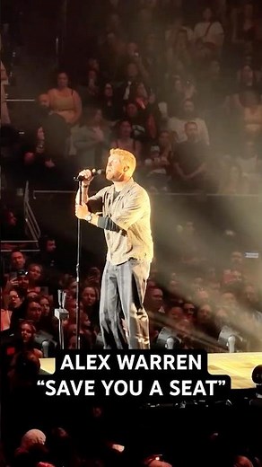 Alex Warren performs "Save You a Seat" in Seattle, WA at Climate Pledge Arena