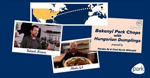 Traditional Hungarian recipes layer one flavor on top of another to create mouthwatering, unforgettable dishes. Experience European fine-dining from home this holiday season with your tour guides Fördős Zé from Budapest and Chef Kevin Gillespie from Atlanta as they explore Hungarian flavors. Create this typical Hungarian lunch dish from your kitchen with the full recipe: http://bit.ly/3gT55qP | National Pork Board