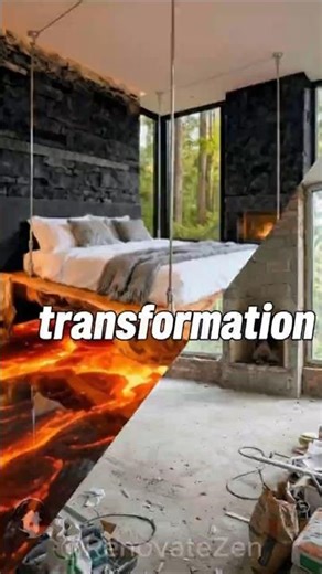 Building the Ultimate LAVA Bedroom! 🌋 (Satisfying Timelapse)