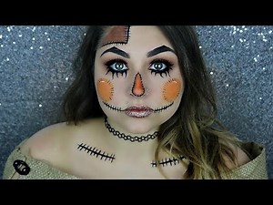 Cute ScareCrow Halloween Makeup Tutorial | BeautyByJosieK