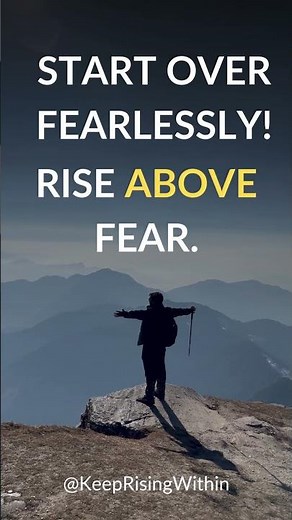 How to Start Over Without Fear | Fresh Start Motivation #motivation #fearlessmotivation#inspiration