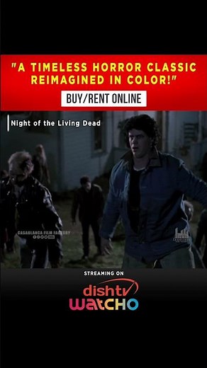 🔥🧟‍♂️ The DEAD are back Night of the Living Dead (color) is now streaming on Watcho OTT ‪@watchoapp‬