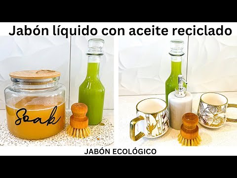 JABÓN LÍQUIDO MULTIUSOS USANDO ACEITE RECICLADO FÓRMULA INCLUIDA