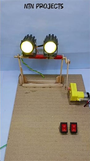 DIY DJ Sharpy Light moving Machanism 🔥⚡#viral #schoolproject #trending #scienceexperiment #diy