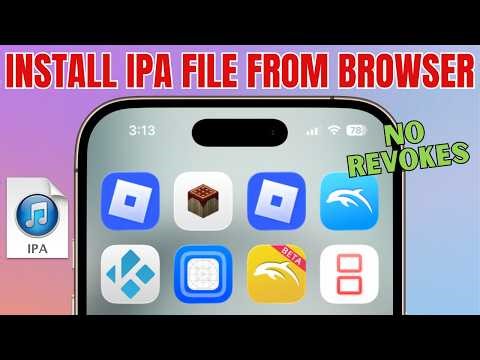 How to Install IPA Files on iPhone & iPad WITHOUT PC (No App, Direct Browser Method 2026)