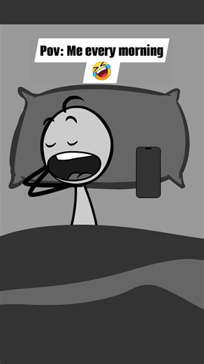 2.8M views · 55K reactions | Pov: Me every morning #fyp #meme #relatable #jokes #humor | Darktales Animations | Facebook