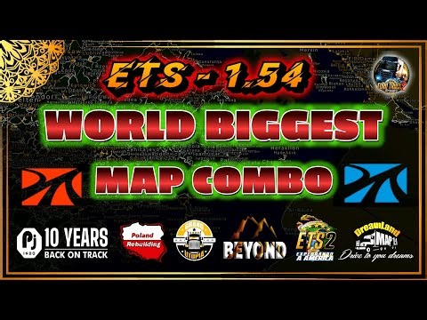 ETS2 1.55 MEGA MAP COMBO, NEW MAP, Poland Rebuild, Indo Map, Horn Of Africa And More