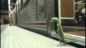 Gecko in Subway Train with Hunter