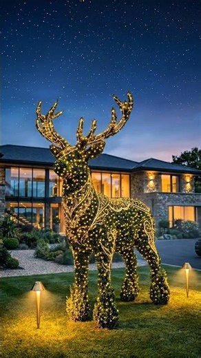 This Deer Sculpture Comes to Life 🌿 Insane Topiary Transformation You Have to See#deer