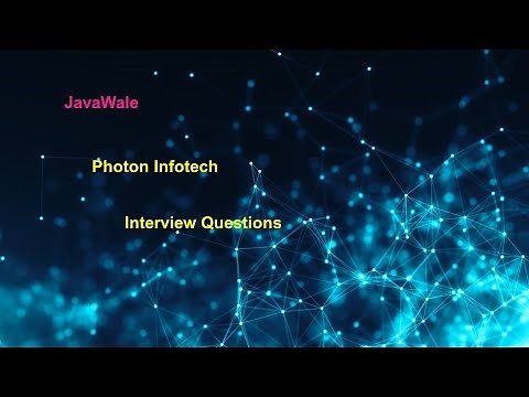 Experienced Java Developer | Interview Question | Photon Infotech